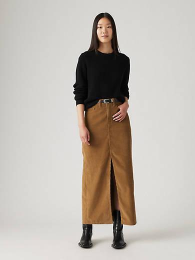 Ankle Column Corduroy Skirt Product Image