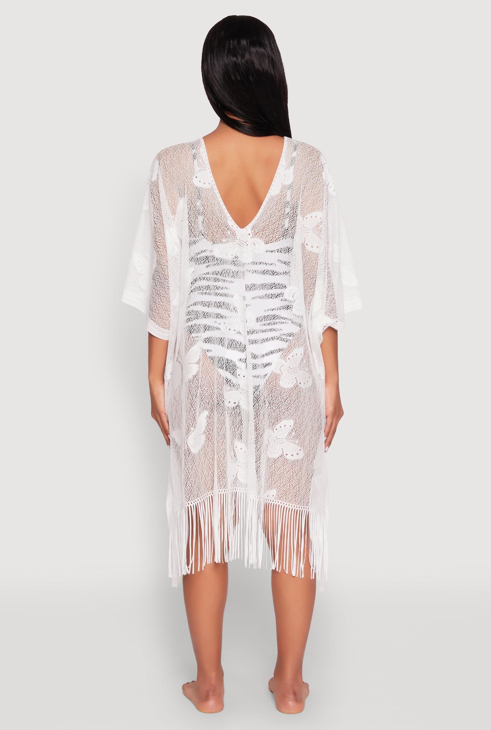Butterfly Fringe Swim Cover Up Female Product Image