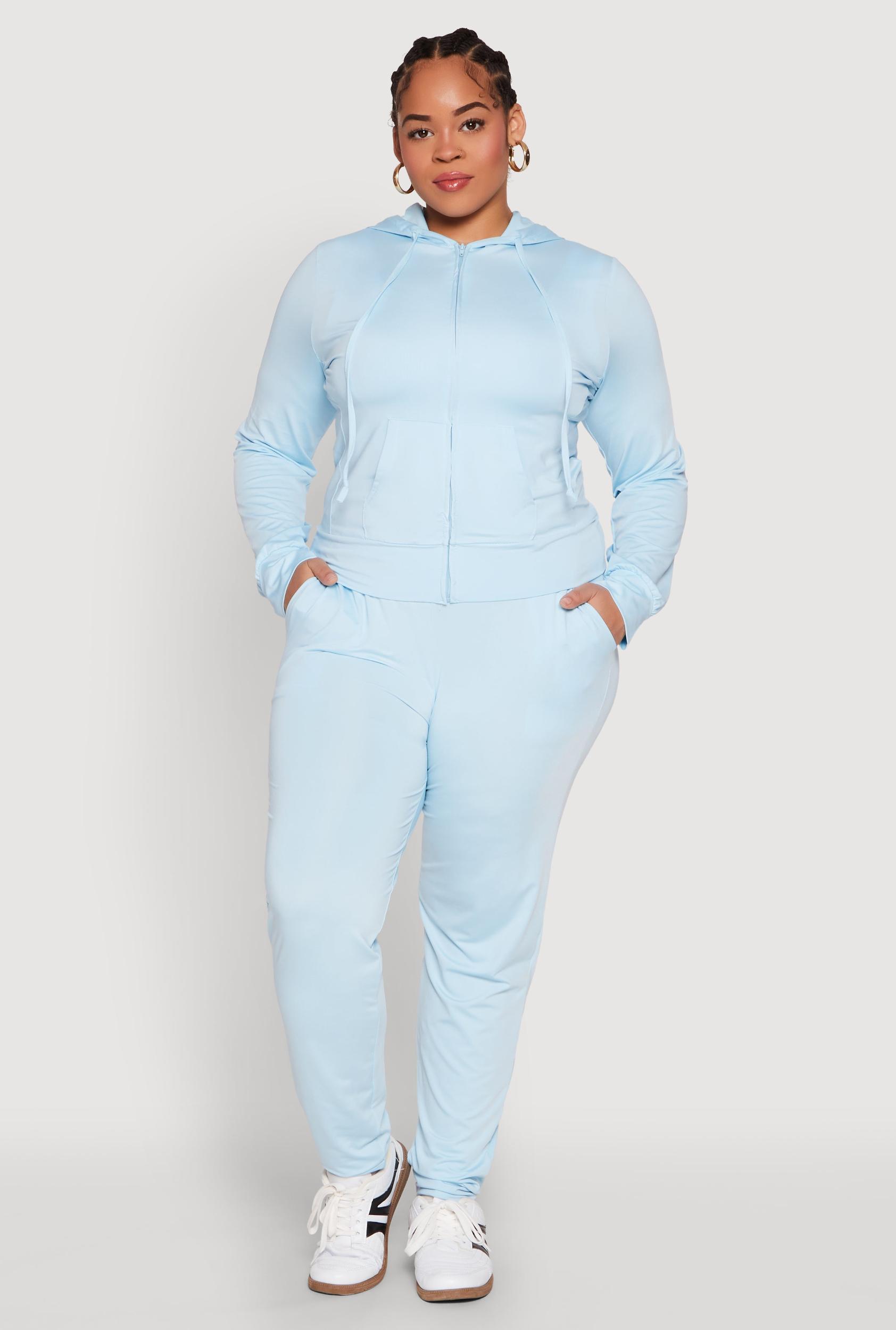 Womens Plus Size Daisy Drawstring Waist Joggers Product Image