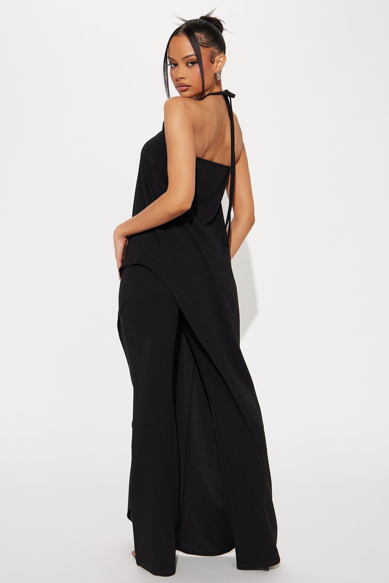 Mirabella Maxi Top Pant Set - Black Product Image