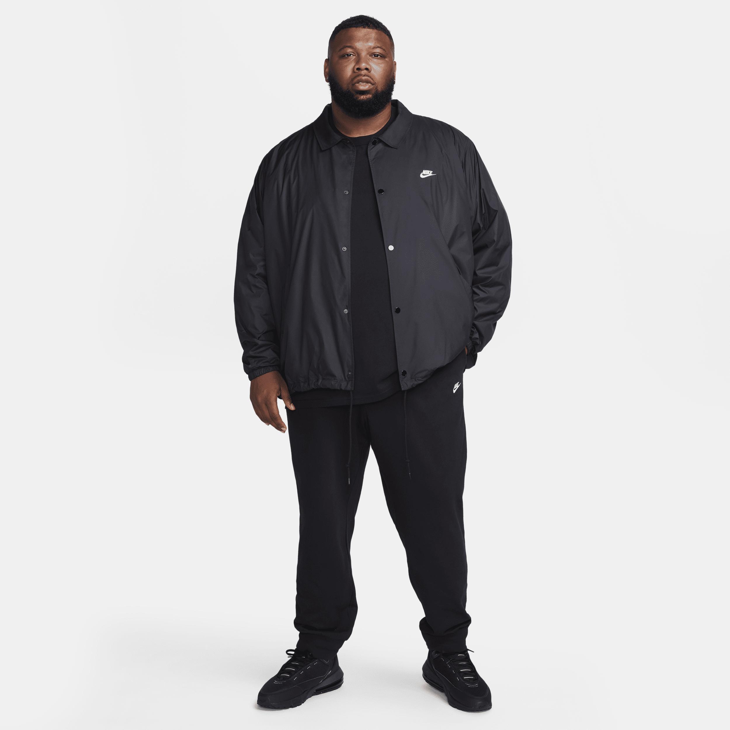 Big & Tall Nike Club Knit Joggers, Men's, Size: 3XL Tall, Black White Product Image
