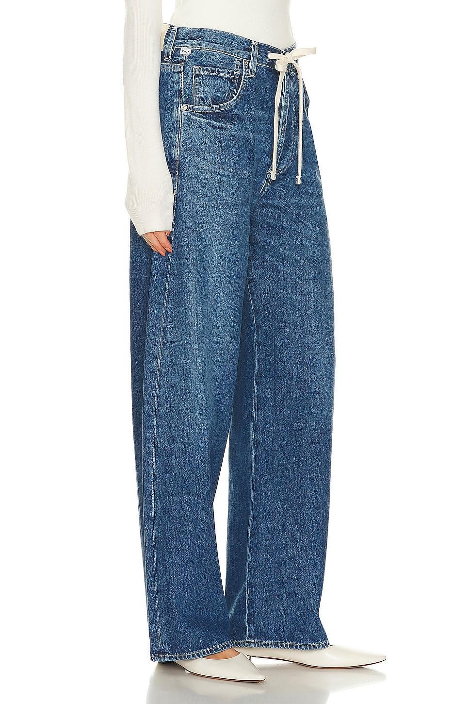 Citizens of Humanity Brynn Drawstring High Rise Wide Leg Jeans in Atlantis Product Image