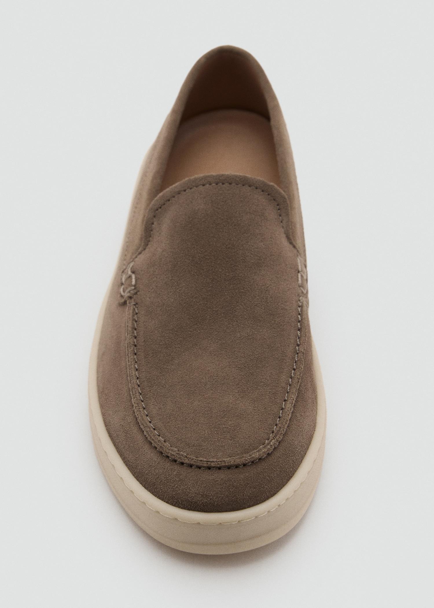 Split leather shoes - Men | MANGO USA Product Image