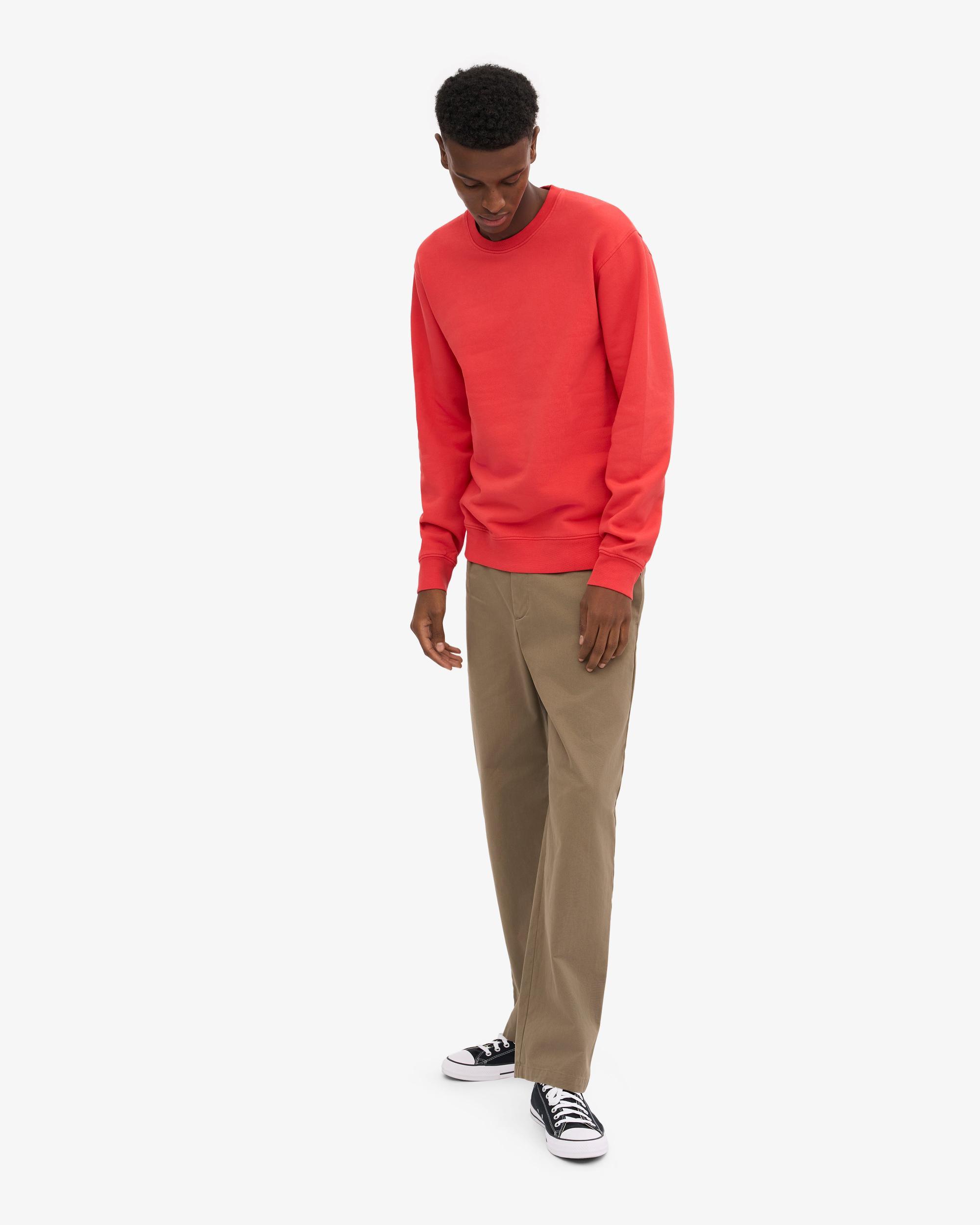 Classic Organic Crew - Red Tangerine Product Image