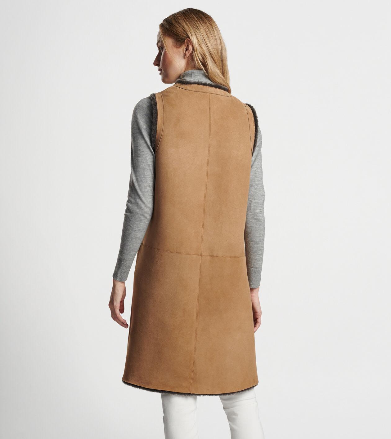 Amelie Reversible Shearling Long Vest Product Image