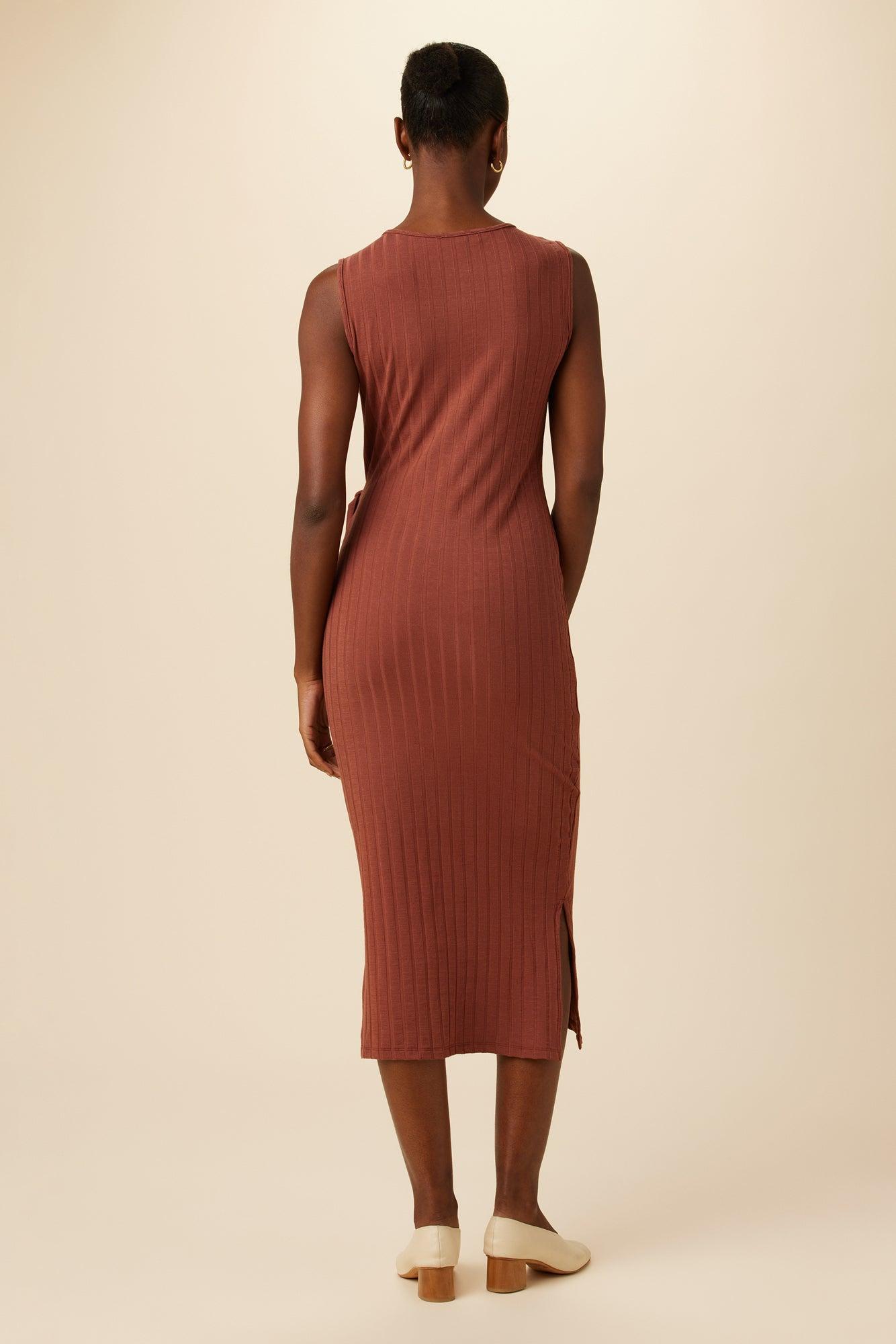 Cornelia Provence Rib Dress - Earth - ReAmour Product Image