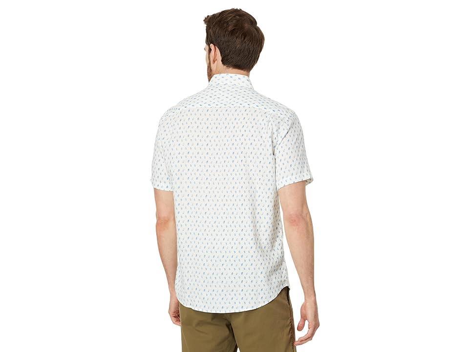 Faherty Short Sleeve Breeze Shirt (Ginger Floral) Men's Jacket Product Image
