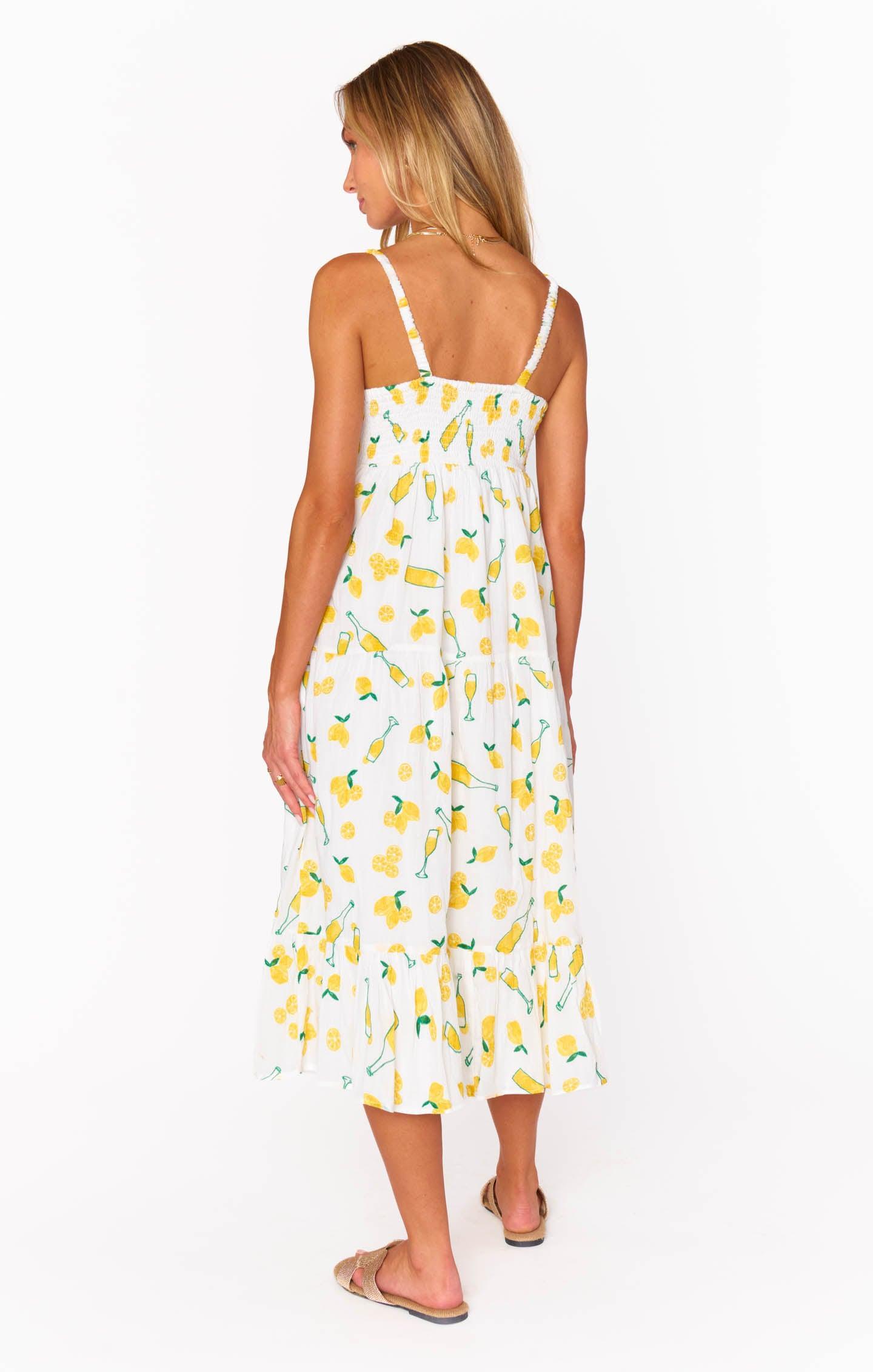 Summer Fling Midi Dress ~ Limoncello Embroidery Product Image
