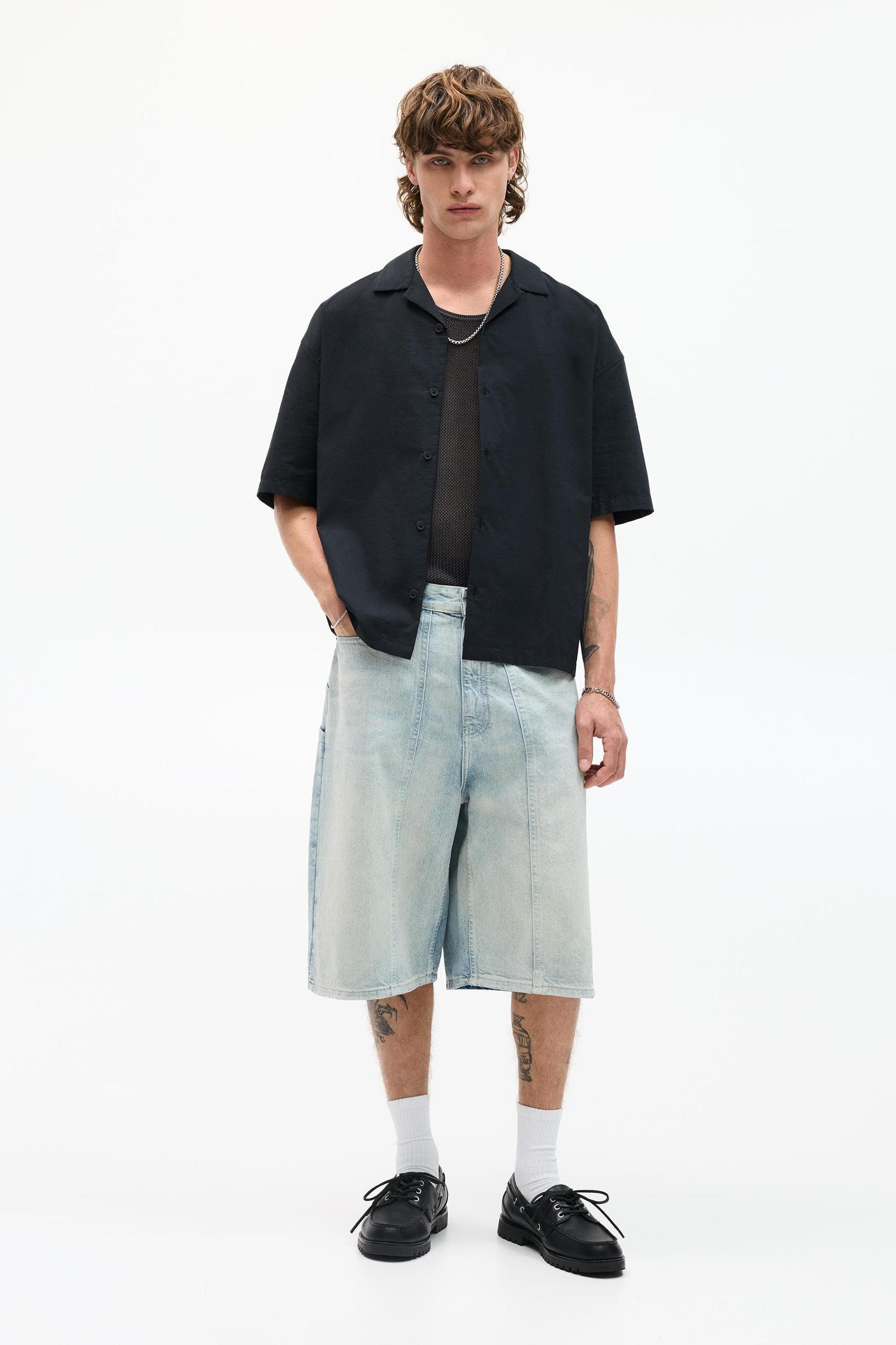 Short sleeve poplin shirt Product Image
