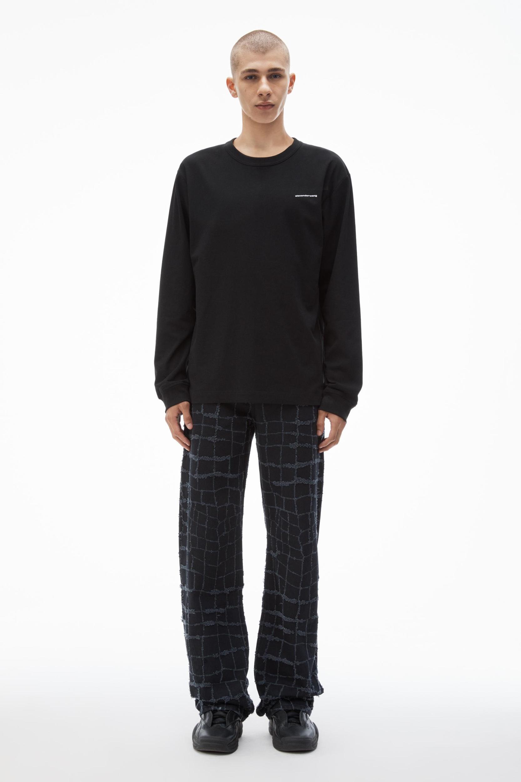Unisex Long Sleeve Tee In High Twist Jersey Product Image