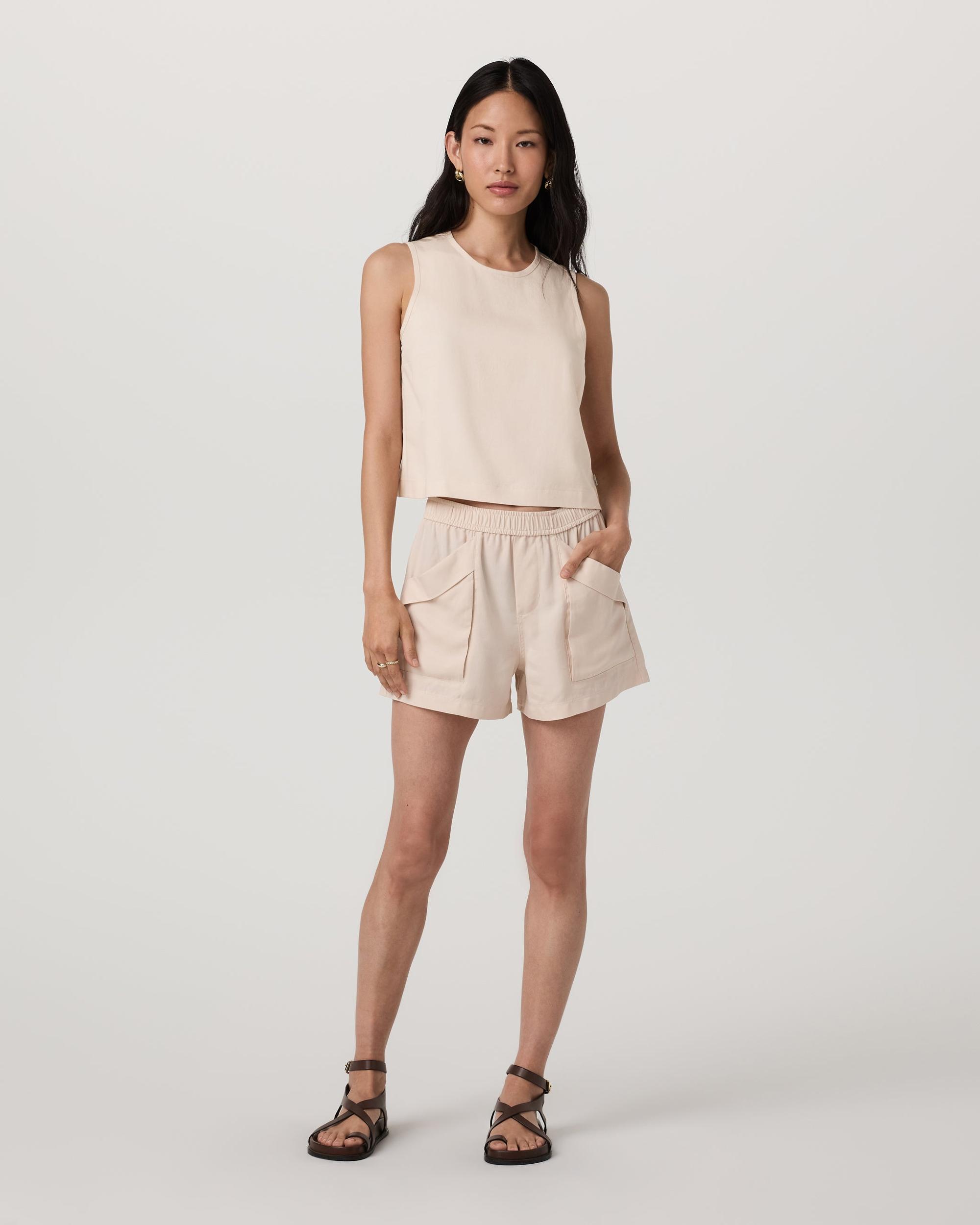 Trestles Twill Crop Tank Product Image