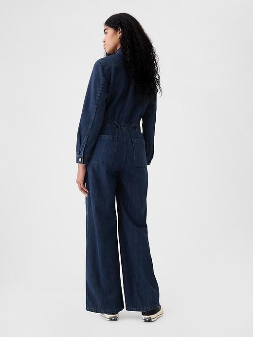 Denim Cargo Jumpsuit Product Image