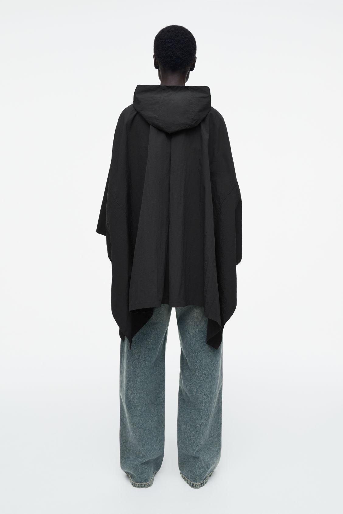 HOODED TRENCH COAT CAPE Product Image