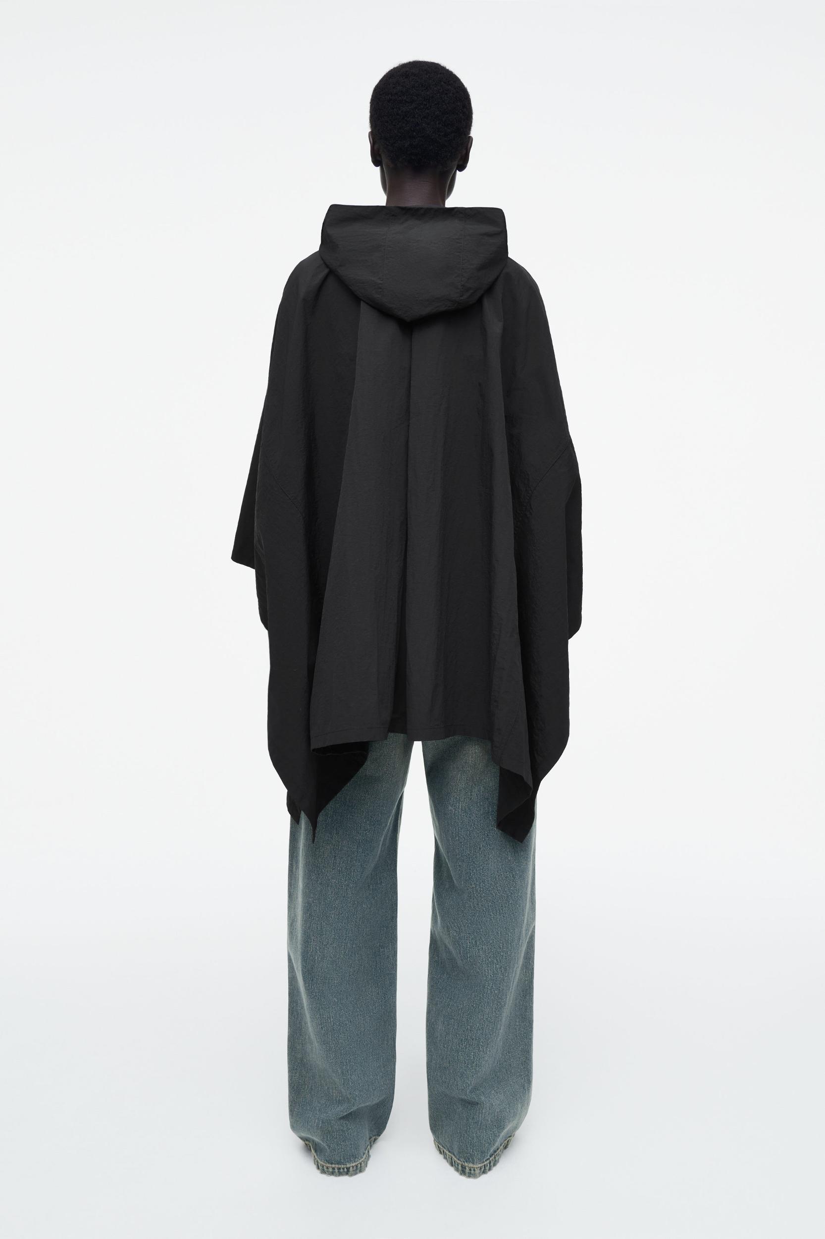 HOODED TRENCH COAT CAPE Product Image