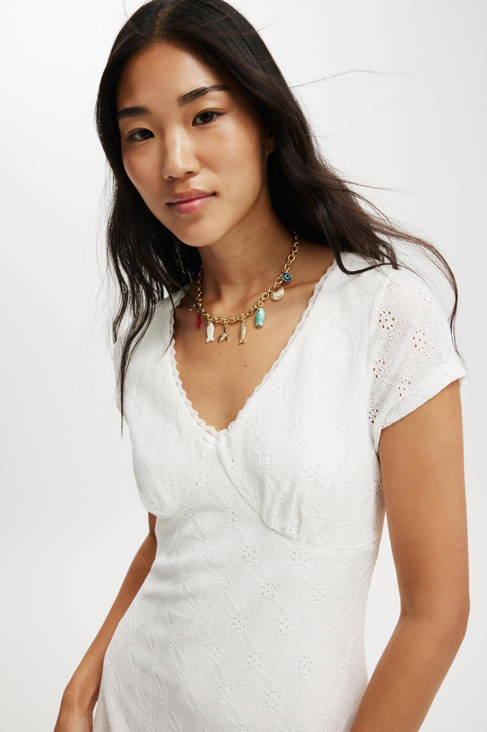 Kaia Textured Mini Dress Product Image