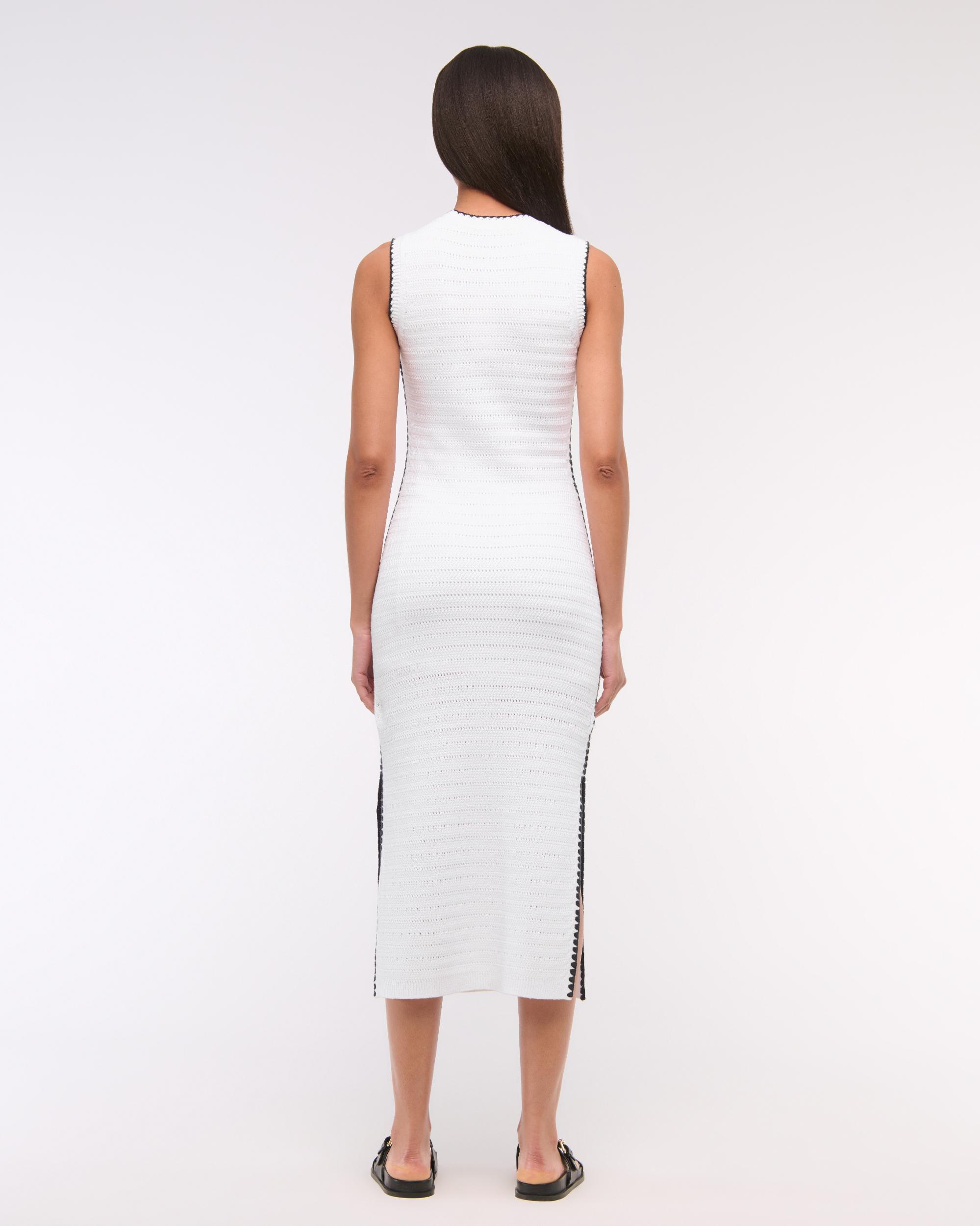 Augustine  white embroidered cotton midi skirt Product Image