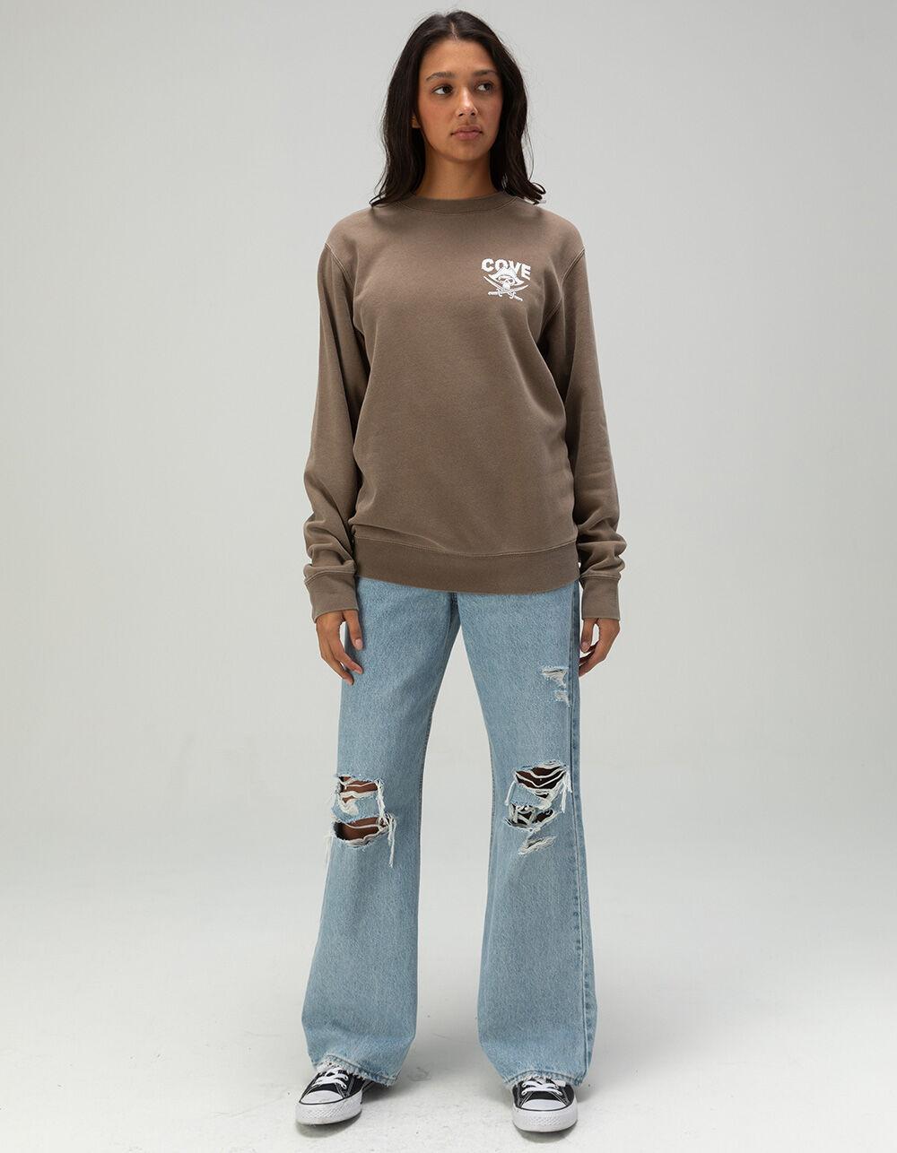 COVE SURF CO. Jolly Roger Womens Crewneck Sweatshirt Product Image