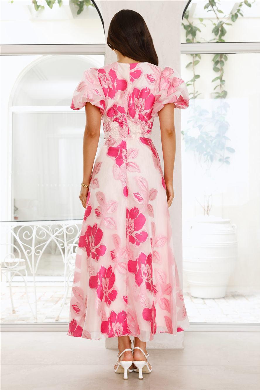 Electric Rose Maxi Dress Pink Product Image
