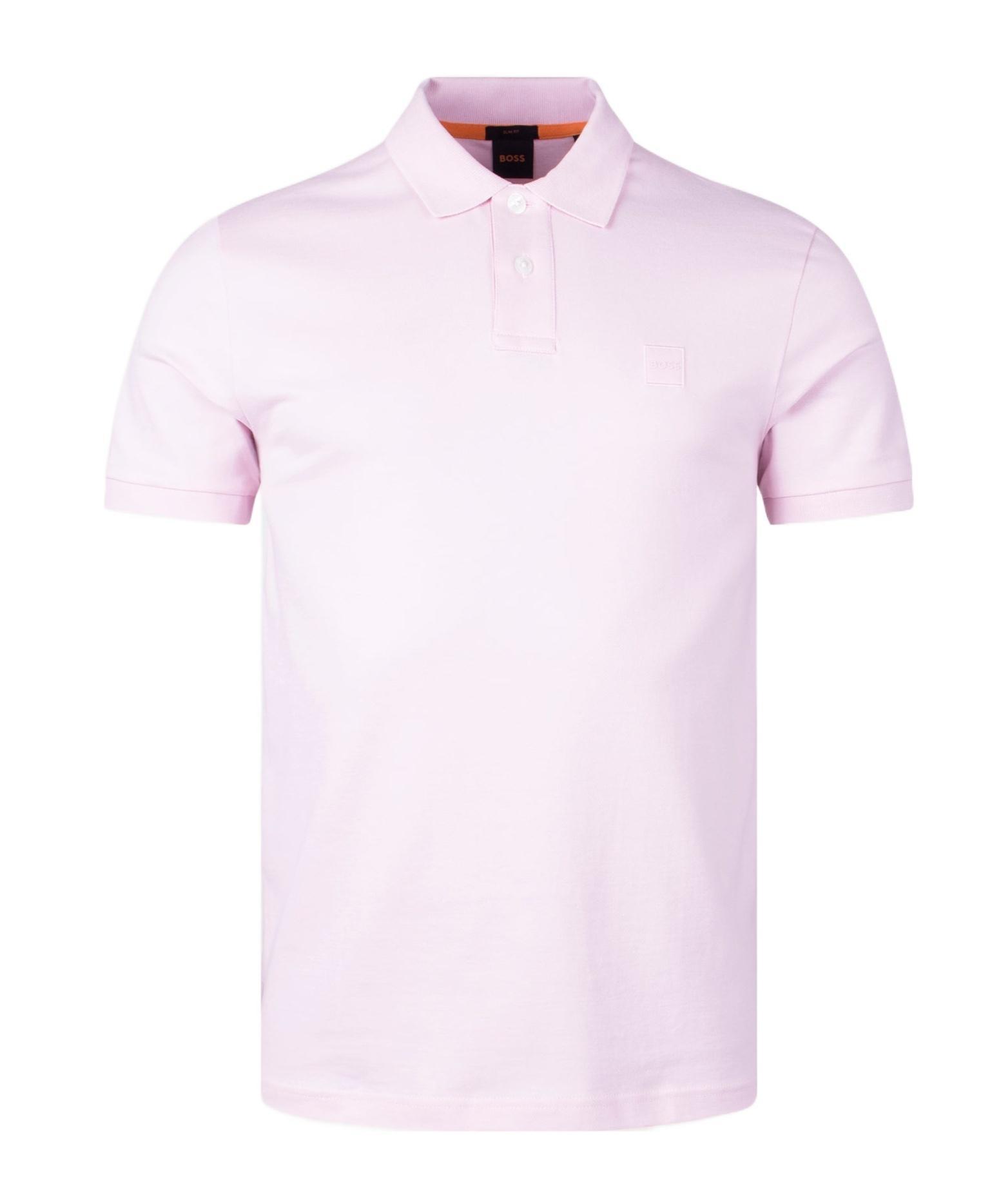 HUGO BOSS Appliqué-logo Polo Shirt In White Product Image
