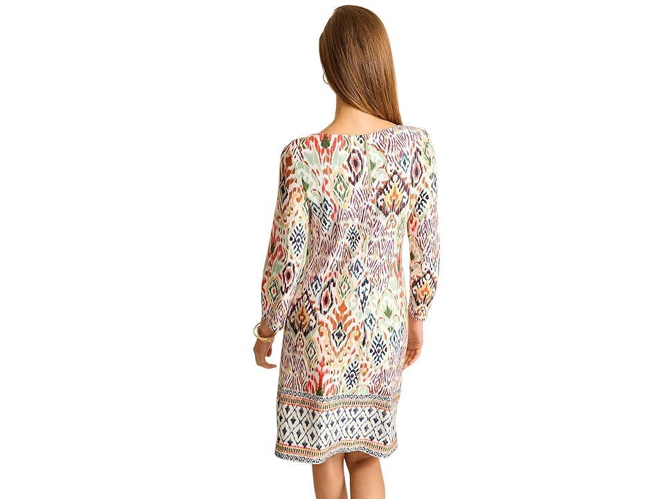 Tommy Bahama Reversible Darcy Vista Cove 3/4 Sleeve Dress Sand) Women's Dress Product Image