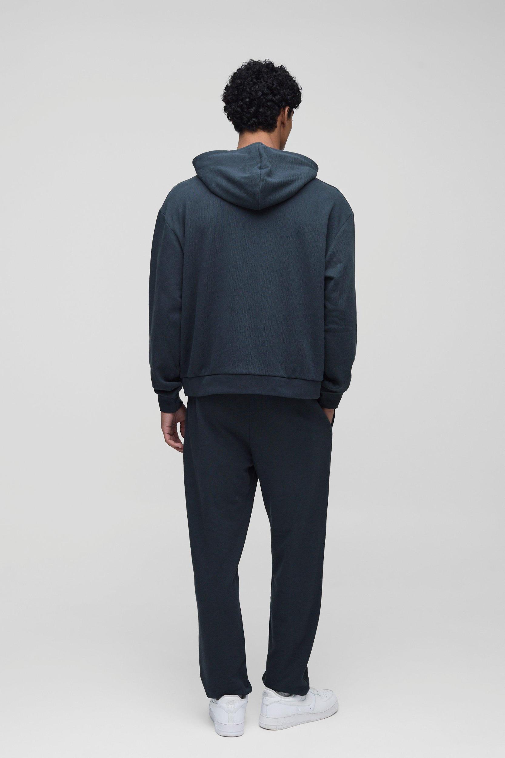 Regular Fit Heavyweight Bound Sweatpants | boohooMAN USA Product Image