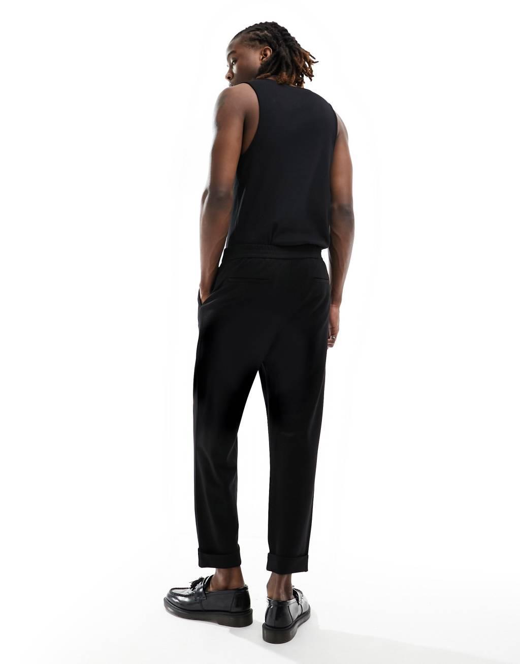 AllSaints Helm structured jersey suit pants Product Image