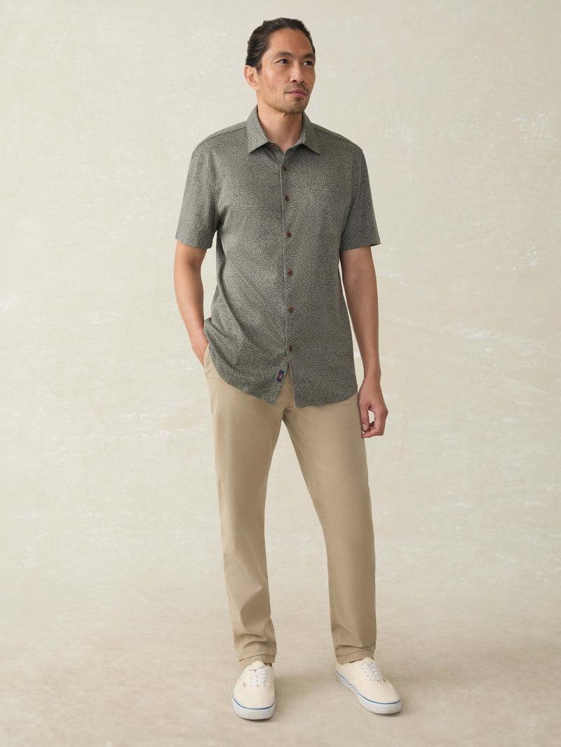 Short-Sleeve Hermosa Shirt - Olive Frond Product Image