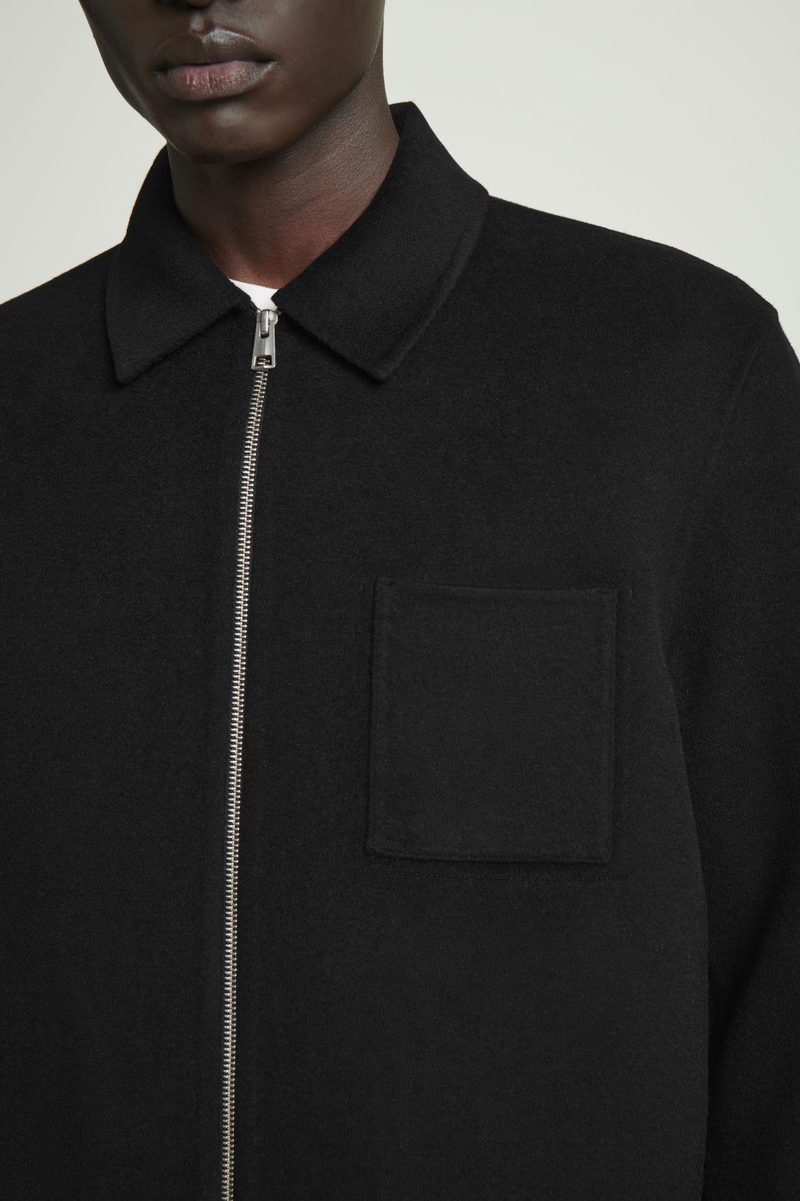 DOUBLE-FACED WOOL HARRINGTON JACKET Product Image