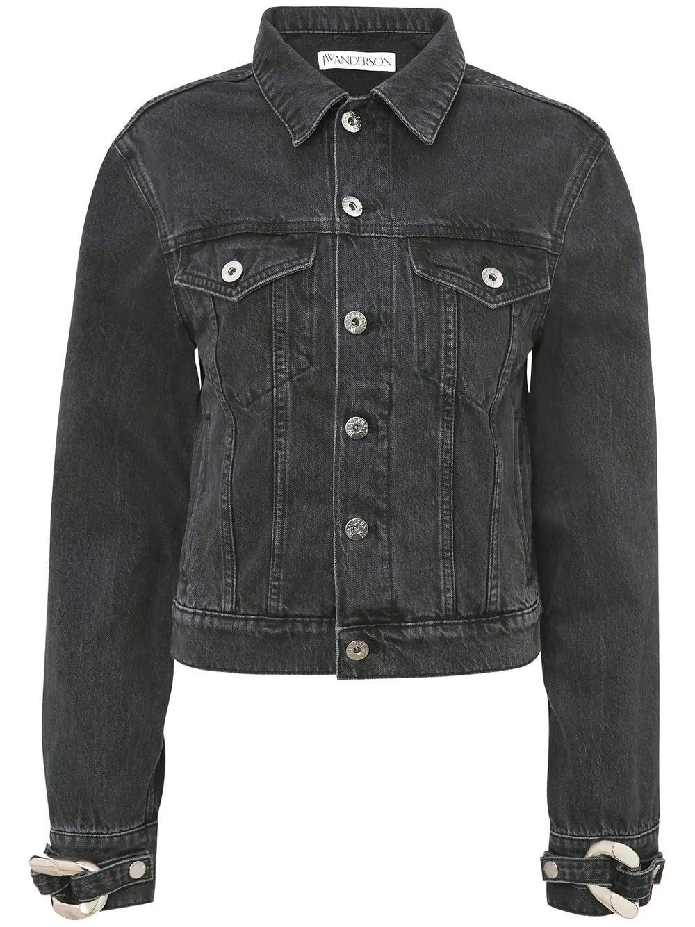 JW ANDERSON J.w. Anderson Chain Link Trucker Jacket In Black Product Image