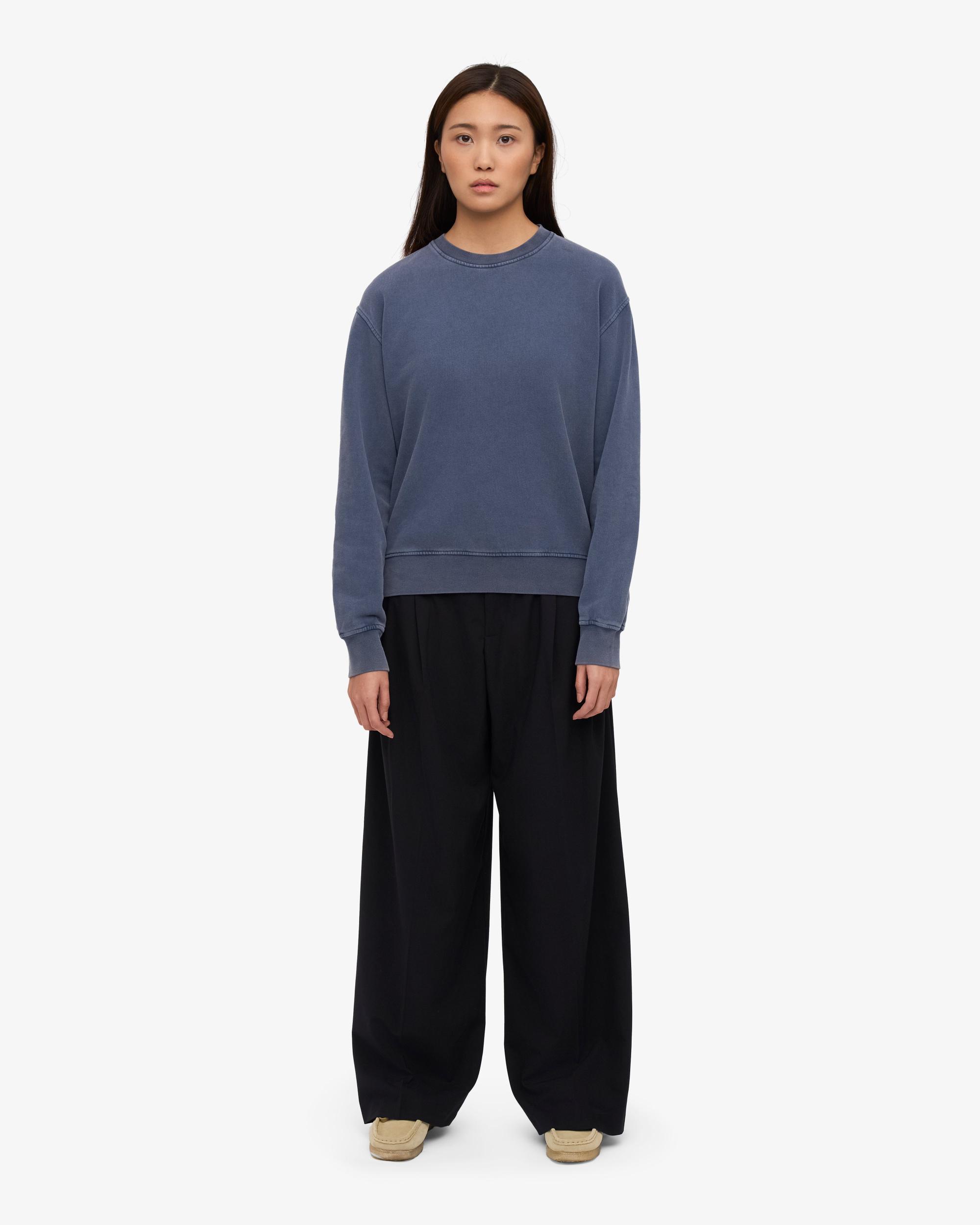 Women Classic Organic Crew - Neptune Blue Product Image