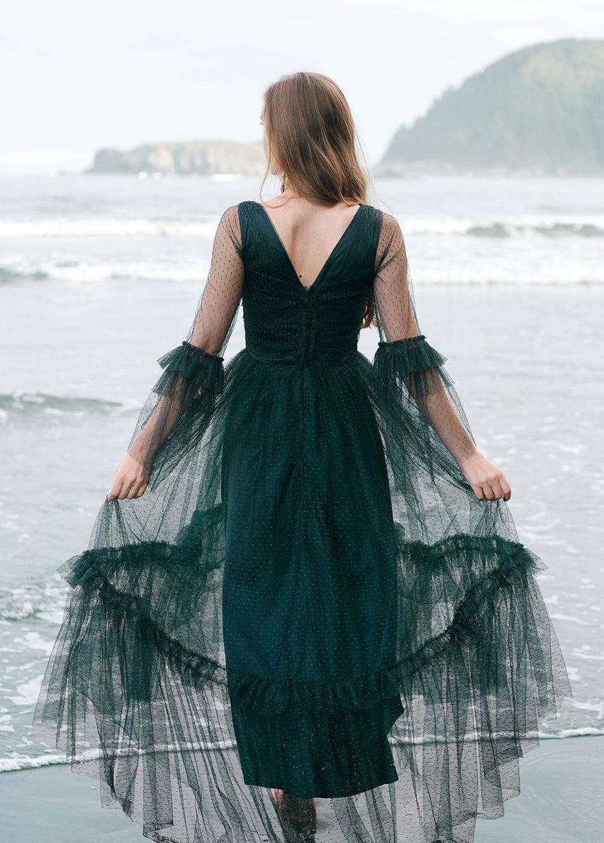 Haisley Impact Dress in Deep Spruce Female Product Image