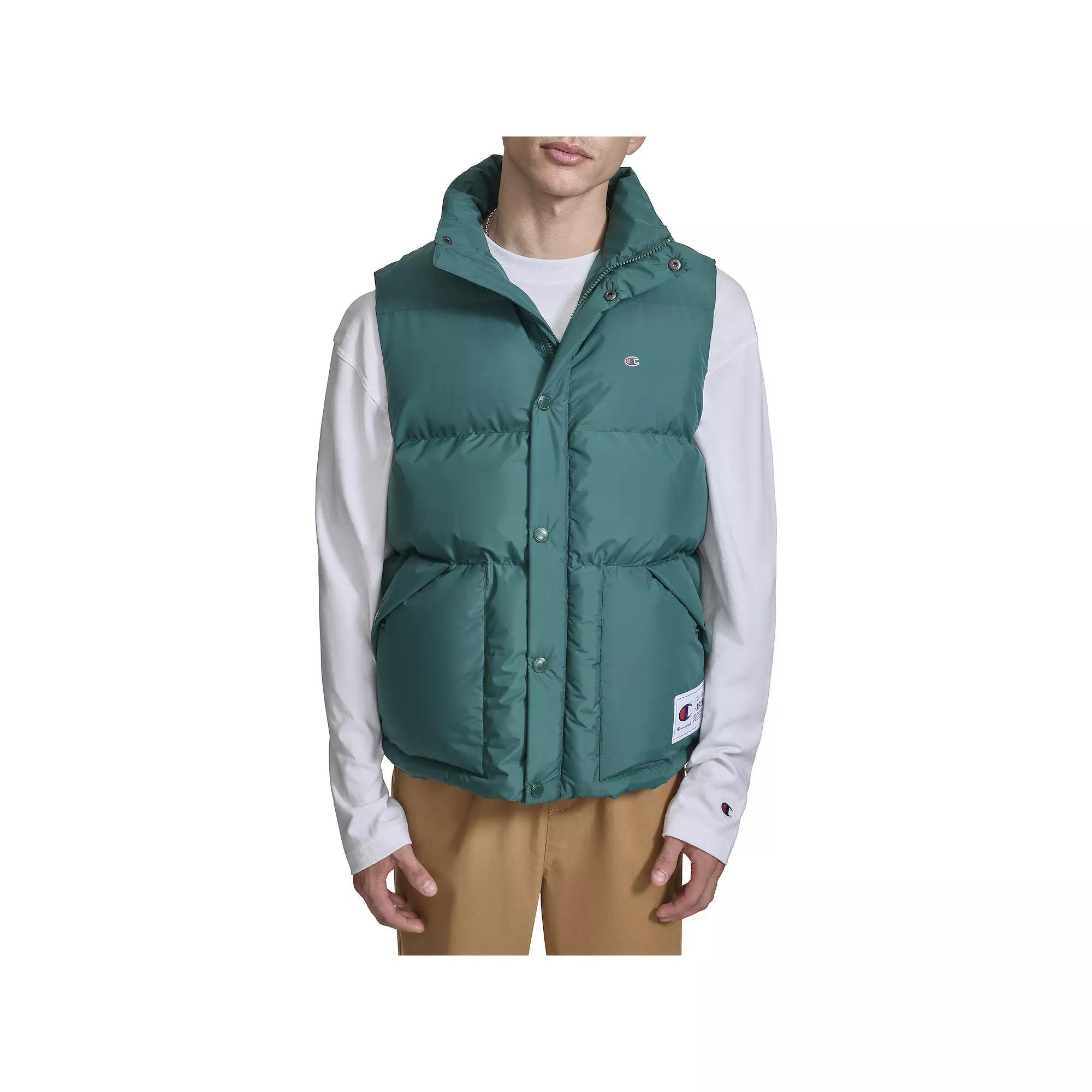 Men's Champion® Puffer Vest, Size: XXL, Rain Green Product Image
