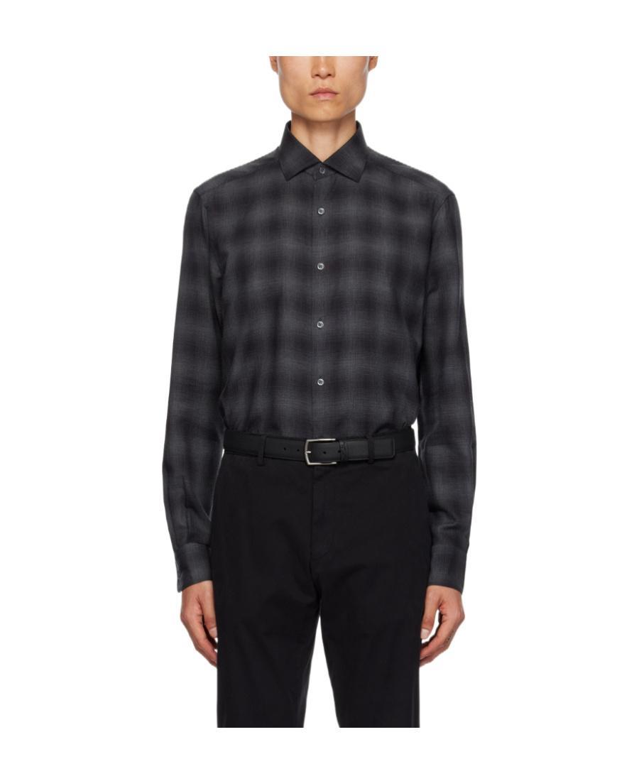 ZEGNA Cashco Plaid Shirt In Black Product Image