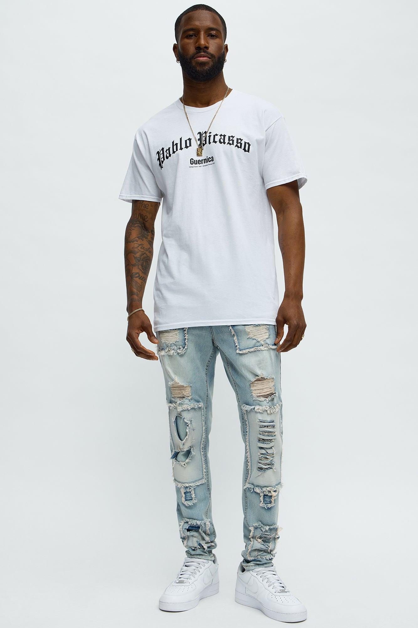 Picasso's Dream Short Sleeve Tee - White Product Image