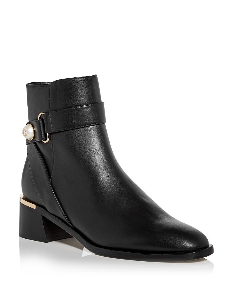 Womens Noor 45MM Block-Heel Leather Boots Product Image