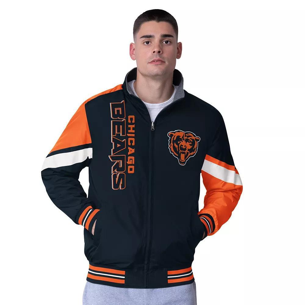 Men's G-III Extreme Navy Chicago Bears Strong Arm Reversible Full-Zip Jacket, Size: XL, Blue Product Image