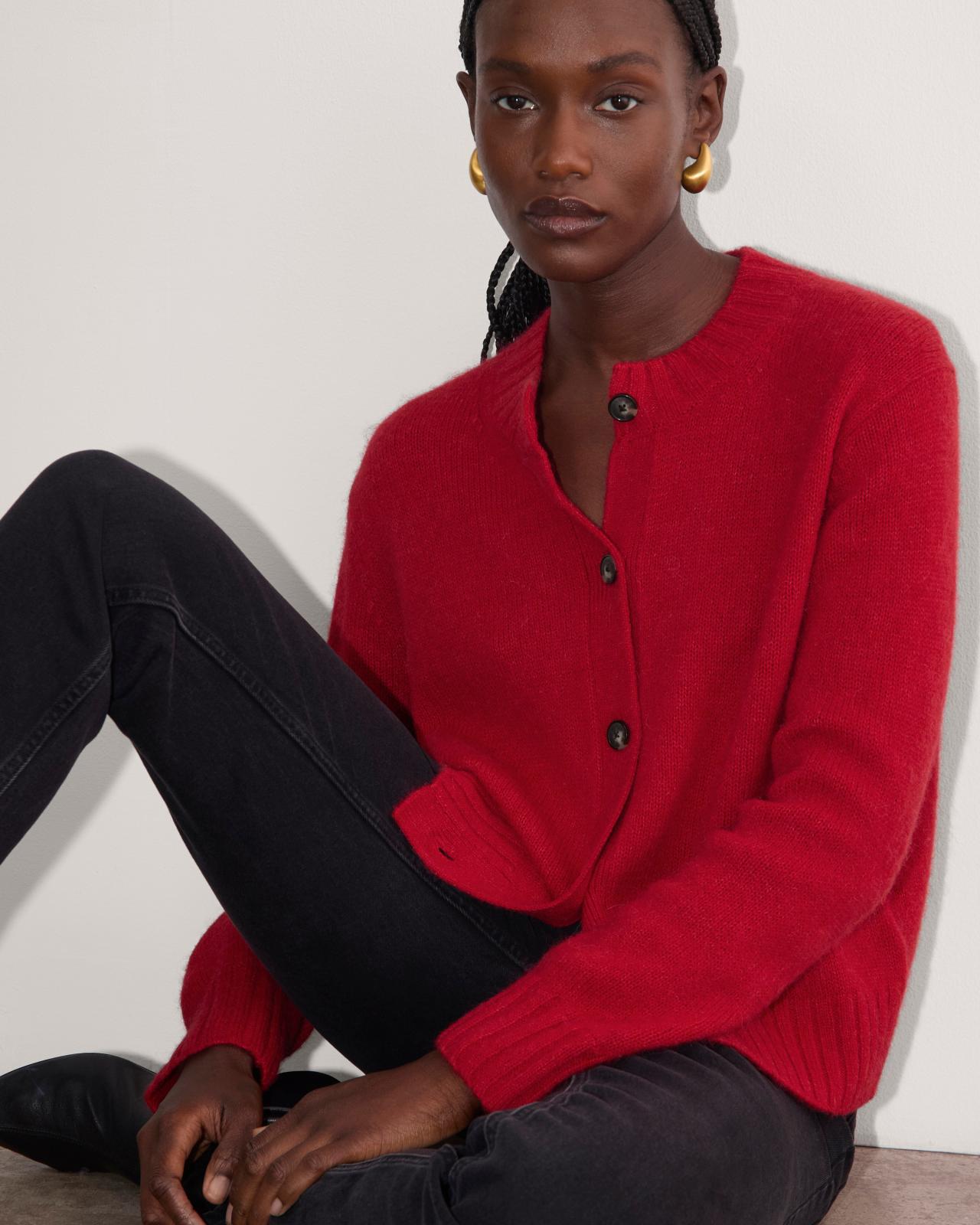 The Crew Cardigan in Alpaca Product Image