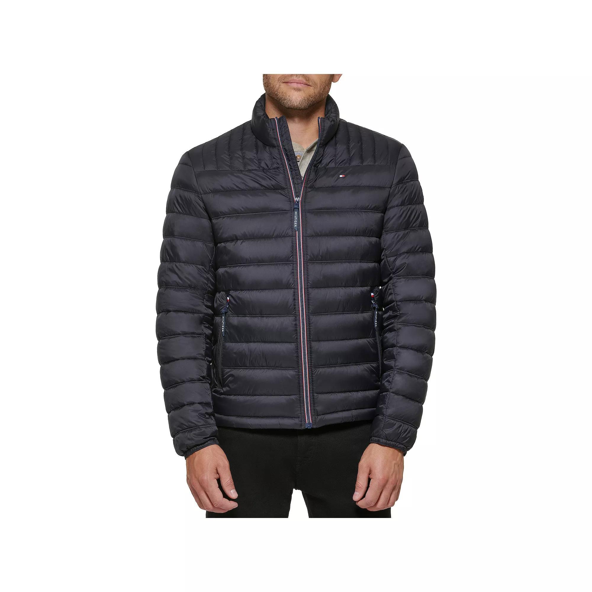 Big & Tall Tommy Hilfiger Stand Collar Packable Puffer Jacket, Mens Product Image