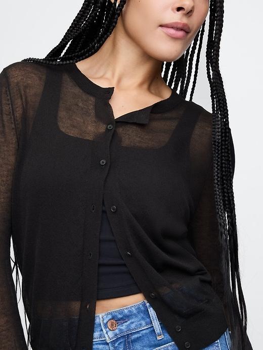 Recycled Sheer Cardigan Product Image