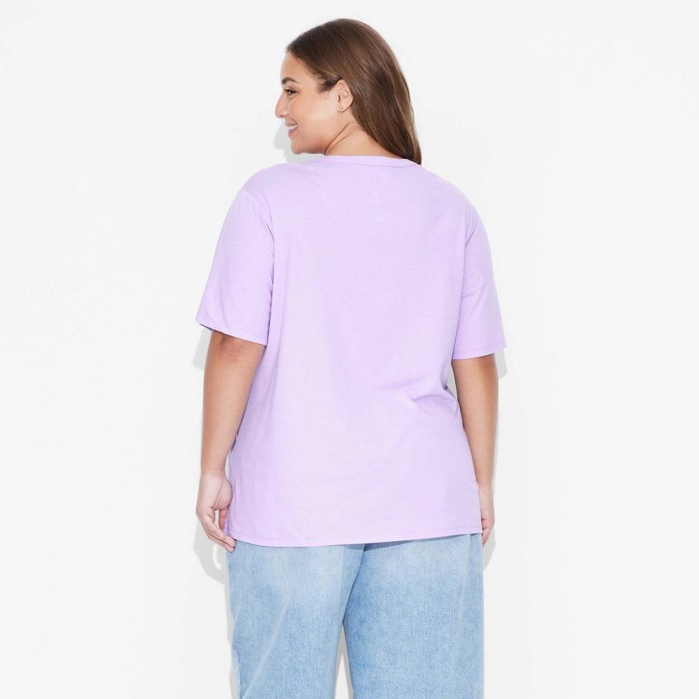 Women's My Melody & Kuromi Short Sleeve Graphic T-Shirt 1X: Sanrio, Cotton-Polyester Blend, Plus Size Product Image