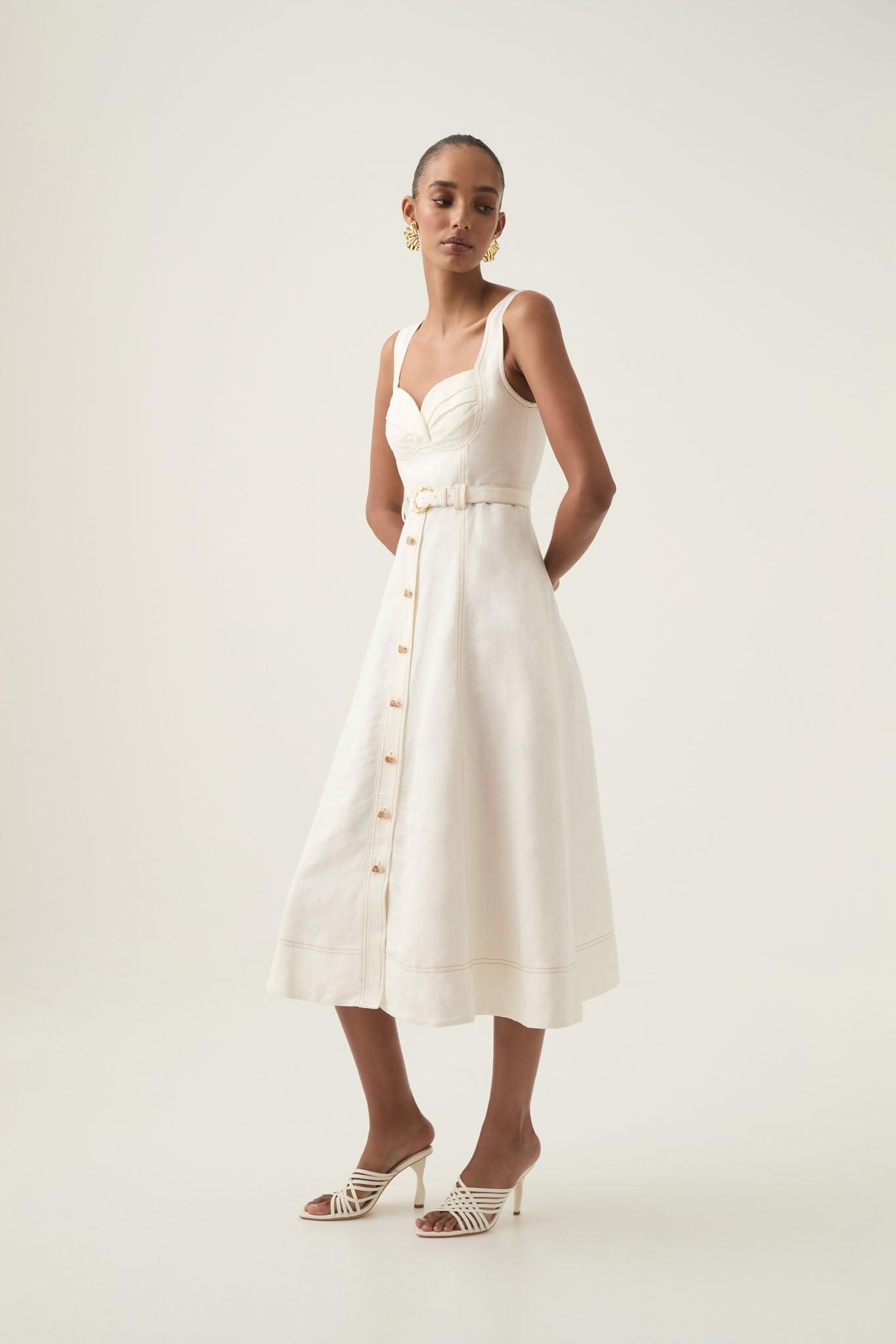 Mariel Trapeze Midi Dress Product Image