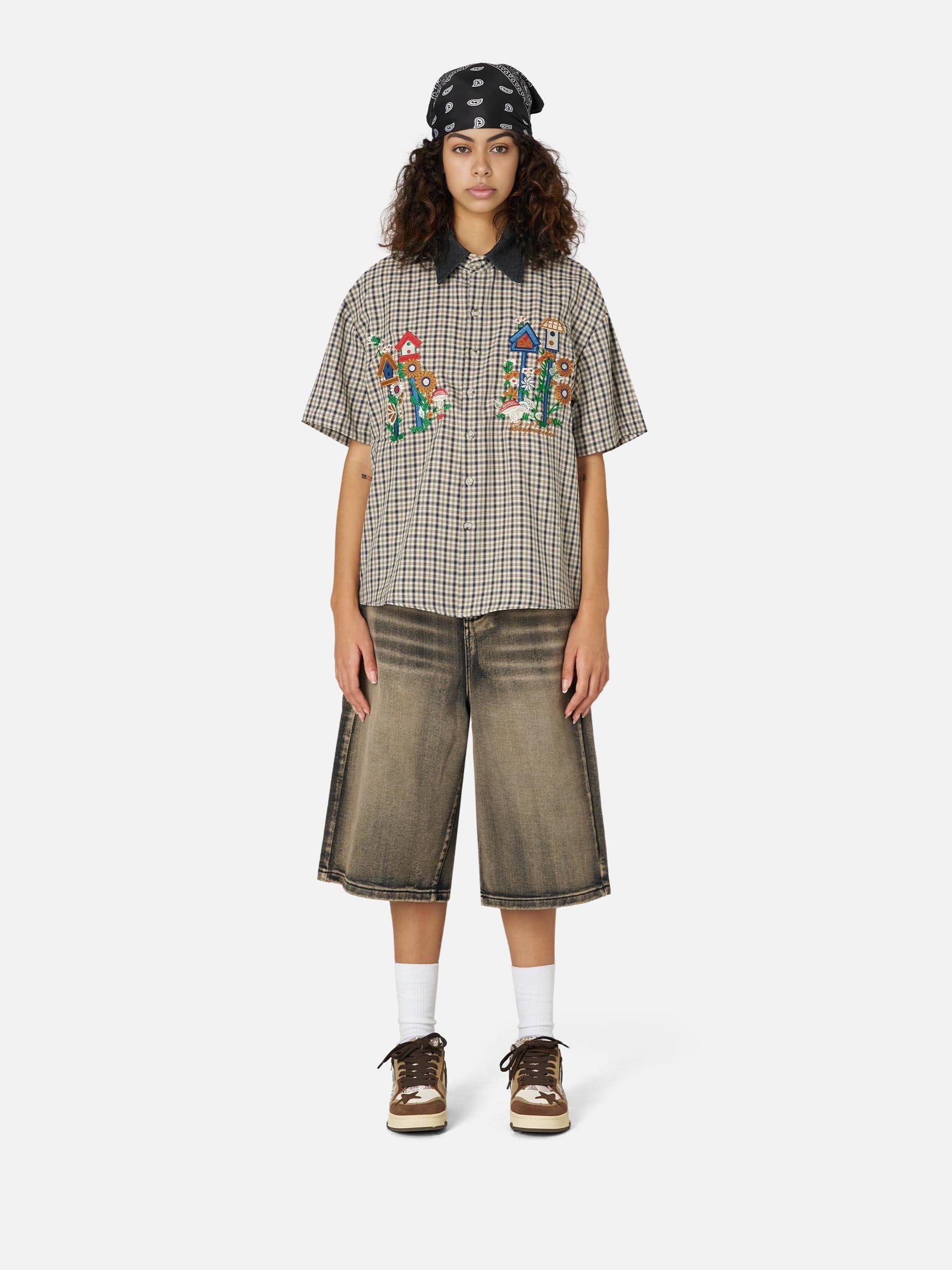 Aelfric Eden Plaid Embroidery Shirt Product Image