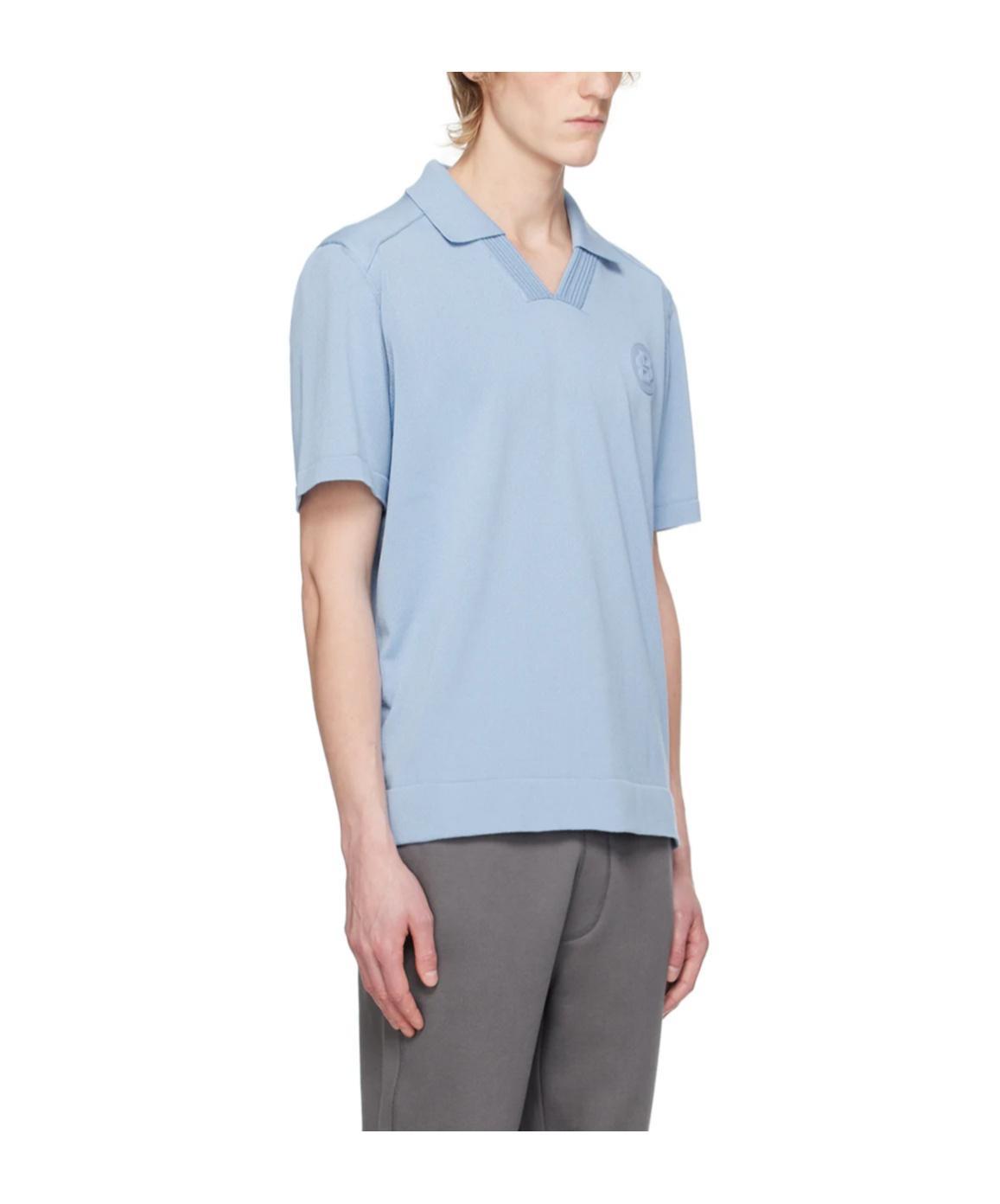 HUGO BOSS Logo Decorated Polo Shirt In Blue Product Image