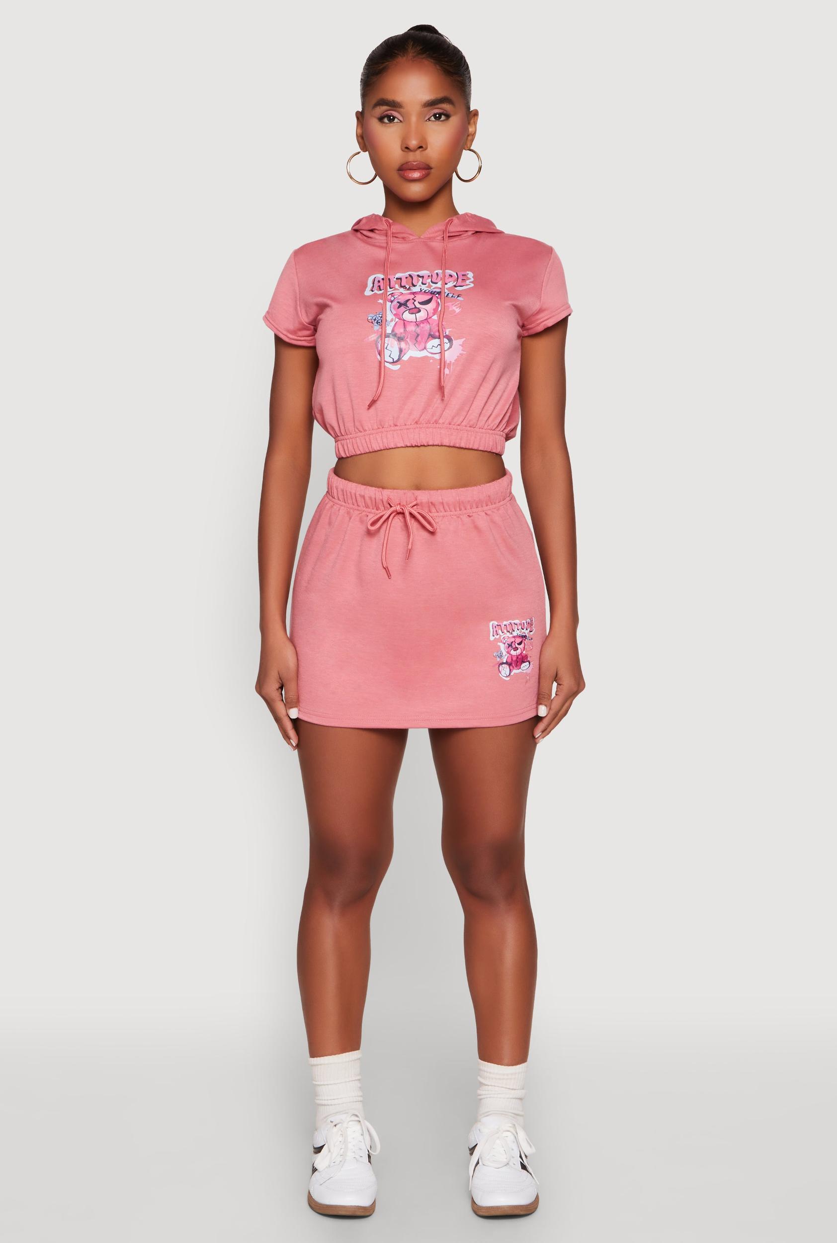 Womens Attitude Be Yourself Mini Skirt Product Image