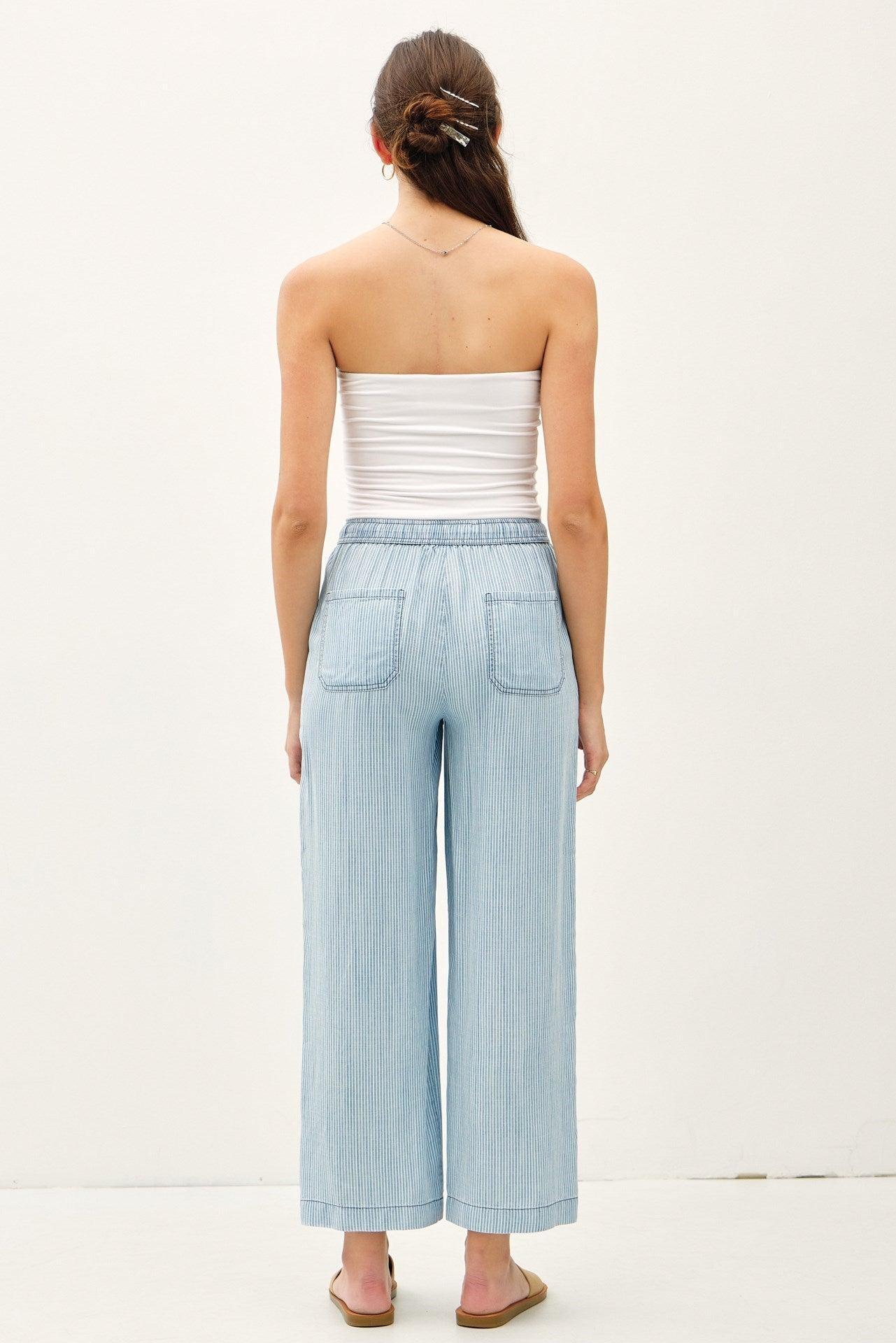 TIDAL LINES STRIPED PANTS Product Image