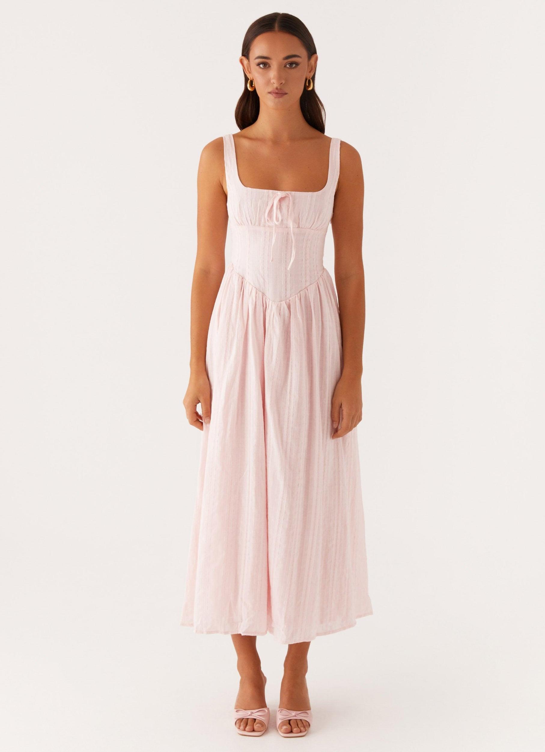 Pascuelle Midi Dress - Pink Product Image