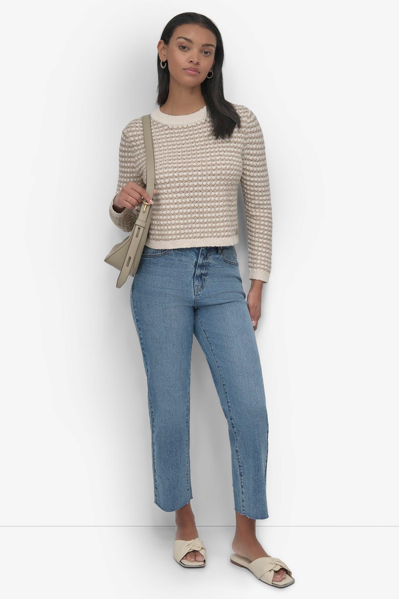 CREW NECK CHUNKY STITCH TOP Product Image