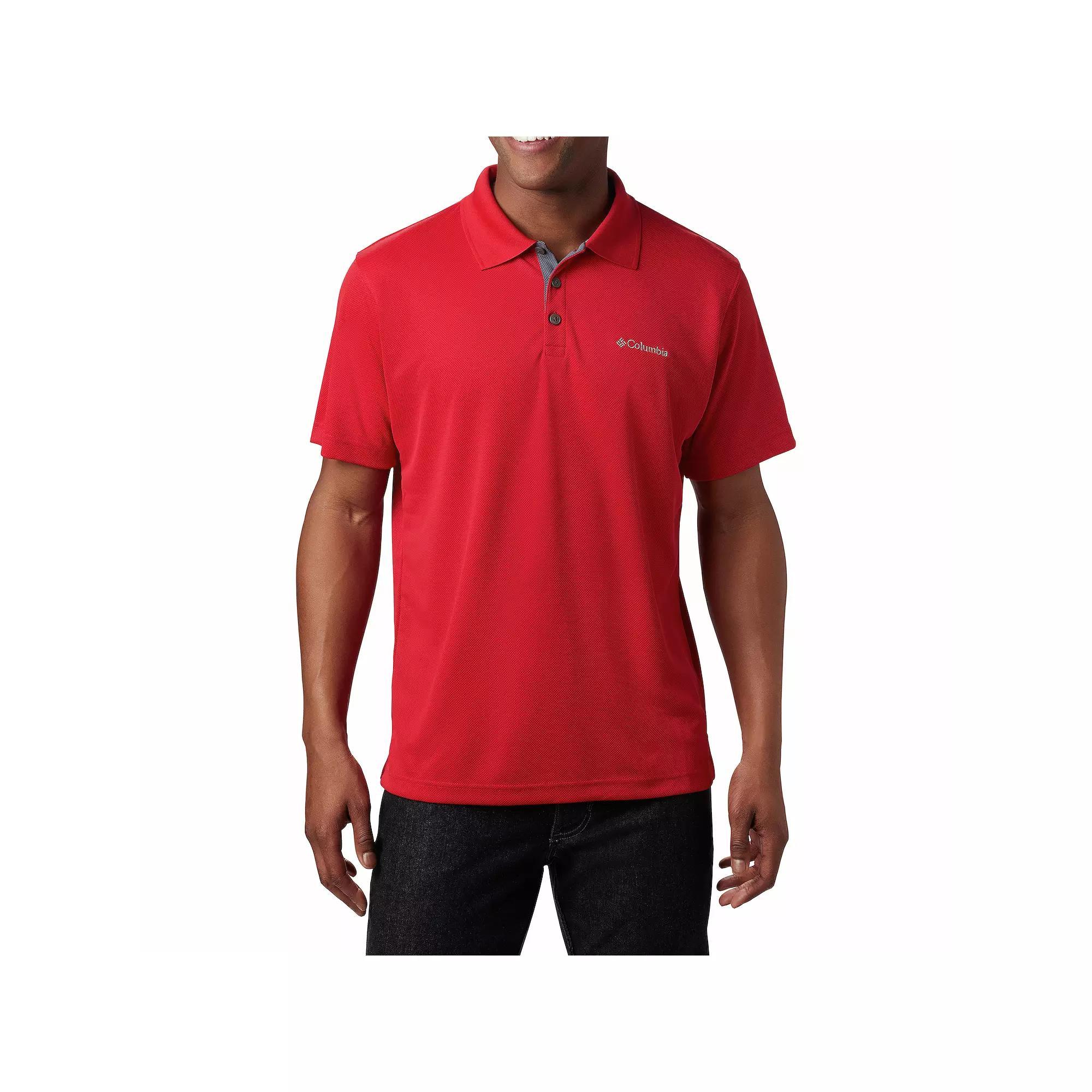 Men's Columbia Utilizer Polo, Size: XL, Mountain Red Product Image