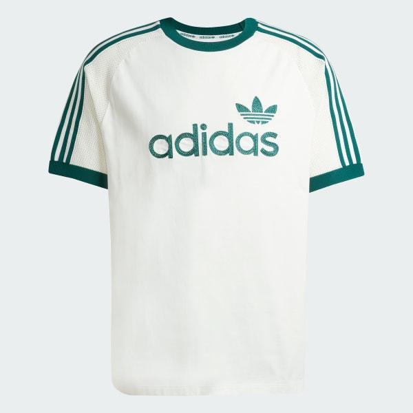 adidas Premium Knitted Tee Clear Sky XS Mens Product Image