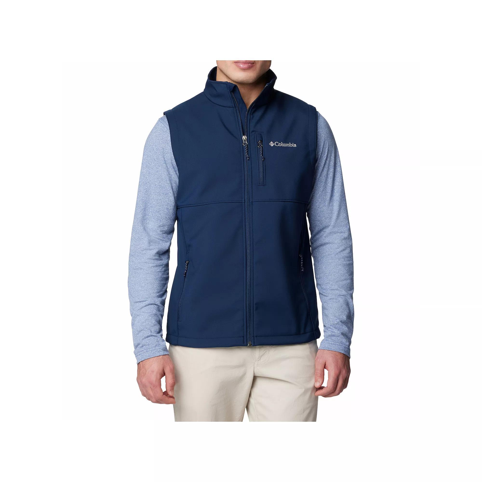 Men's Columbia Ascender™ II Soft Shell Vest, Size: XXL, Collegiate Blue Product Image